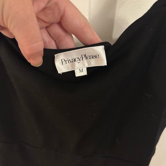 PRIVACY PLEASE Athens Midi Dress in Black - Picture 4 of 5